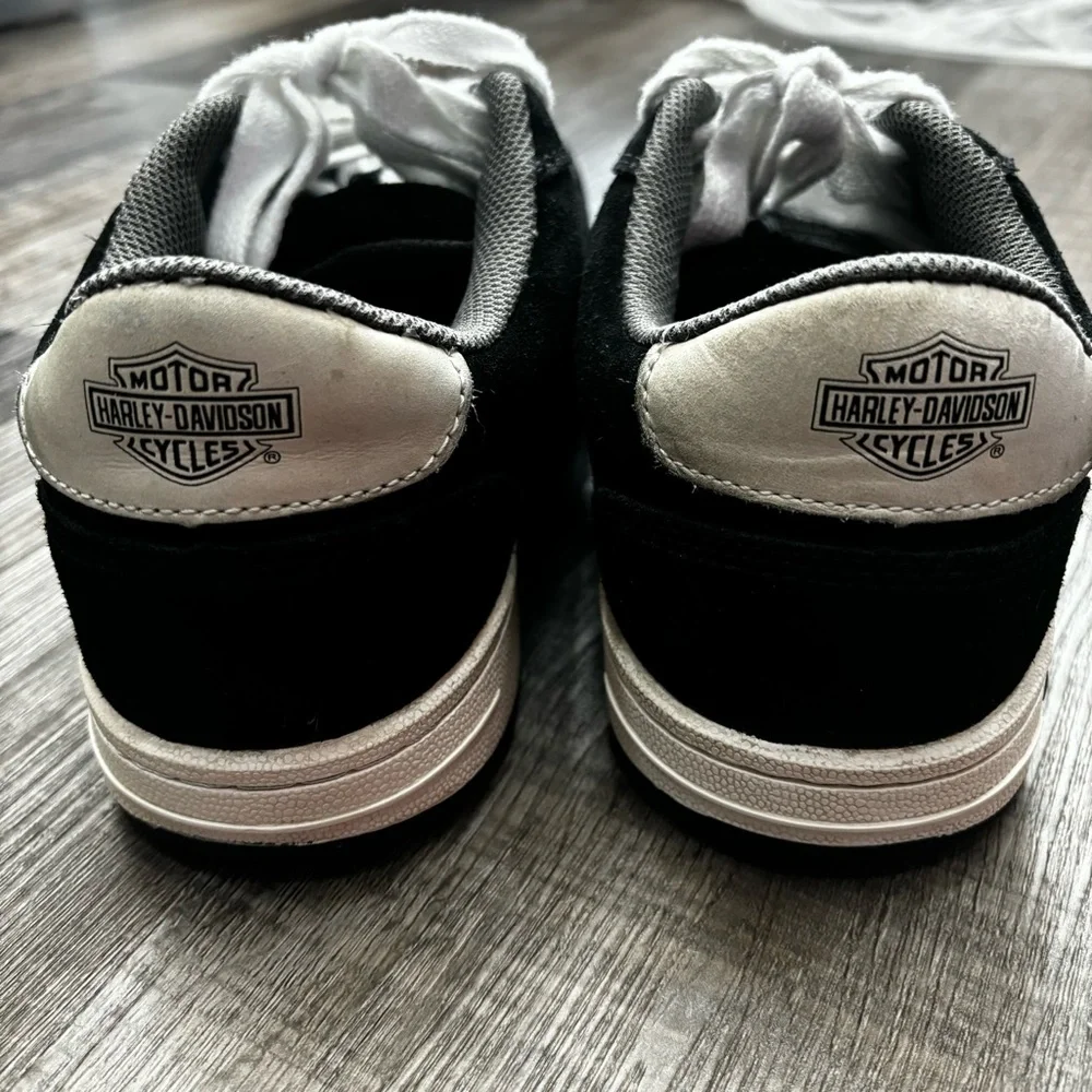 Harley Davidson Suede Steel Toe Shoes, EUC - Picture 9 of 16